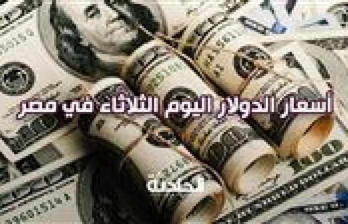 سعر الدولار اليوم الثلاثاء في مصر أمام الجنيه