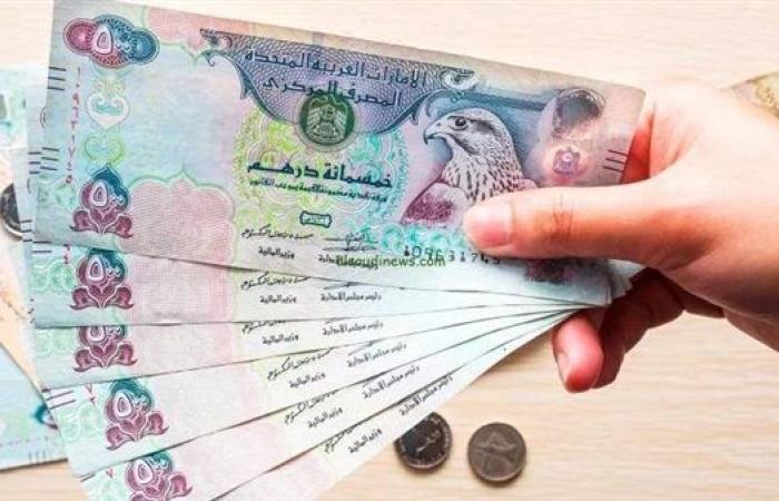 سعر الدرهم الإماراتي اليوم الاثنين 13-1-2025 في البنك المركزي المصري