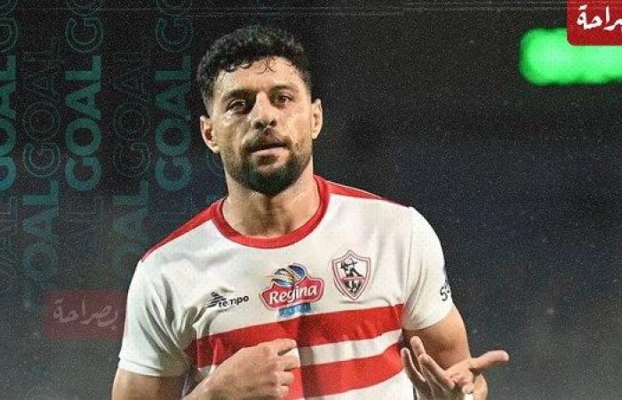 مصطفى شلبي يسجل الهدف الأول للزمالك في شباك إنيمبا النيجيري