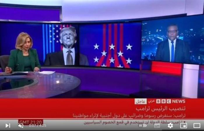 أبو بكر الديب لقناة BBC: خطاب تنصيب الرئيس ترامب زلزال اقتصادي