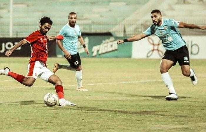 الأهلي يتعادل مع غزل المحلة من بطولة الشناوى فى الشوط الأول