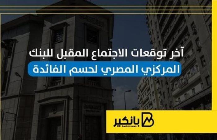 آخر توقعات الاجتماع المقبل للبنك المركزي المصري لحسم الفائدة | إنفوجراف