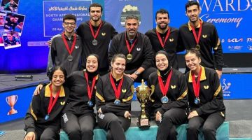 مصر تحصد 8 ميداليات ببطولة شمال إفريقيا لتنس الطاولة في تونس