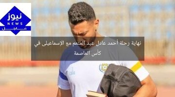 نهاية رحلة أحمد عادل عبد المنعم مع الإسماعيلى في كأس العاصمة