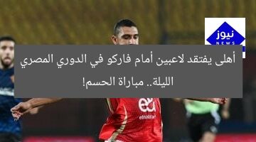 أهلى يفتقد لاعبين أمام فاركو في الدوري المصري الليلة.. مباراة الحسم!