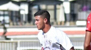 محمد شحاتة يسجل هدف تقدم الزمالك بقذيفة فى مرمى فاركو