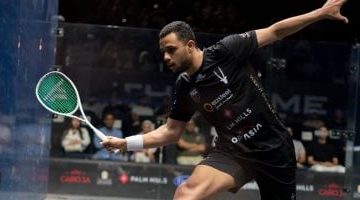 4 أبطال مصريين يسطرون التاريخ بنصف نهائي بالم هيلز للاسكواش