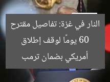 60 يومًا لوقف إطلاق النار في غزة: تفاصيل مقترح أمريكي بضمان ترمب