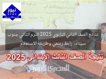 نتائج الصف الثاني الثانوي 2025 الترم الثاني جنوب سيناء.. رابط رسمي وطريقة الاستعلام