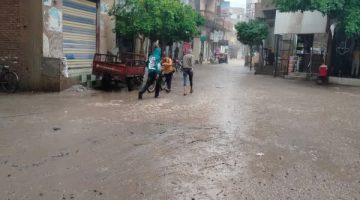 أمطار في المنوفية ورفع حالة الطوارئ لسحب المياه