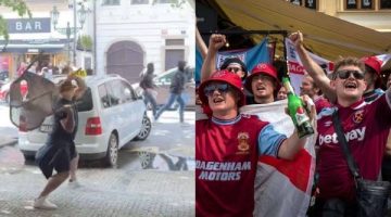 اشتباكات بين جماهير بيتيس وفيورنتينا.. والشرطة الإسبانية تتدخل