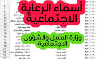 كشف رسمي: أسماء المقبولين بالرعاية الاجتماعية في العراق دفعة 2025 عبر منصة مظلتي