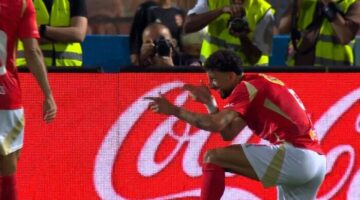 الأهلي يتقدم بهدفي «وسام أبو علي» ضد فاركو بالشوط الأول في الدوري «فيديو»