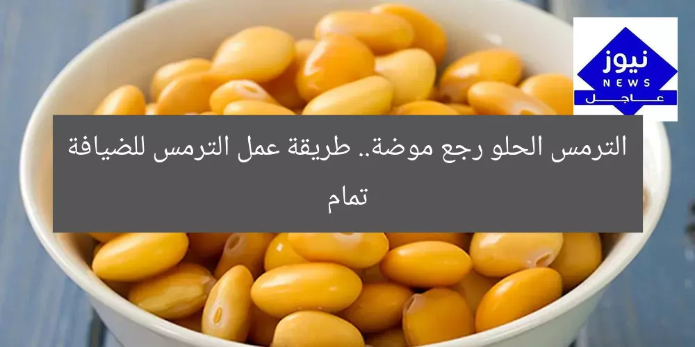 الترمس الحلو رجع موضة.. طريقة عمل الترمس للضيافة تمام