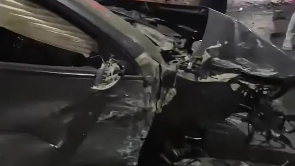 العربيات اتعجنت.. تصادم بين 3 سيارات أعلى محور حسب الله الكفرواي