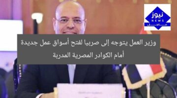وزير العمل يتوجه إلى صربيا لفتح أسواق عمل جديدة أمام الكوادر المصرية المدربة