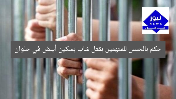 حكم بالحبس للمتهمين بقتل شاب بسكين أبيض في حلوان