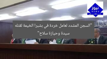 “السجن المشدد لعامل خردة في بشبرا الخيمة لقتله سيدة وحيازة سلاح”