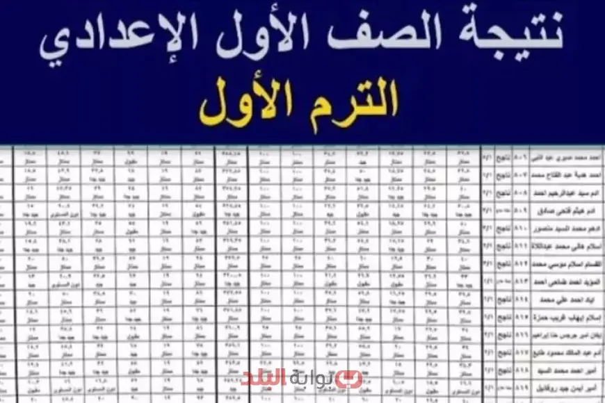 رابط نتائج أولى إعدادي 2025 بالاسم أو الرقم عبر بوابة التعليم الأساسي