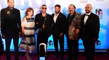 تامر حسني يحتفل بالعرض الأول لفيلم «ريستارت».. صور حصرية