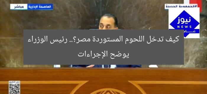 كيف تدخل اللحوم المستوردة مصر؟.. رئيس الوزراء يوضح الإجراءات