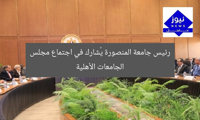 رئيس جامعة المنصورة يُشارك في اجتماع مجلس الجامعات الأهلية