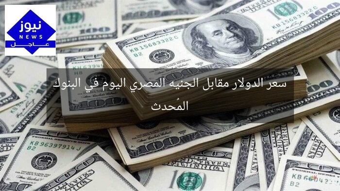 سعر الدولار مقابل الجنيه المصري اليوم في البنوك المُحدث