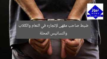 ضبط صاحب مقهى لإتجاره في النعام والكلاب والنسانيس المحلة