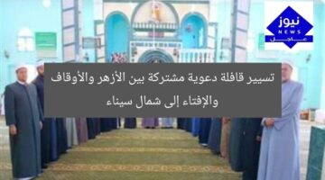 تسيير قافلة دعوية مشتركة بين الأزهر والأوقاف والإفتاء إلى شمال سيناء