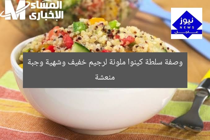وصفة سلطة كينوا ملونة لرجيم خفيف وشهية وجبة منعشة