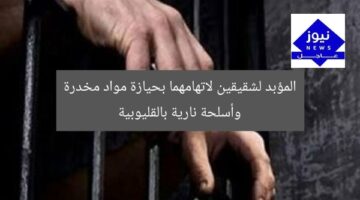 المؤبد لشقيقين لاتهامهما بحيازة مواد مخدرة وأسلحة نارية بالقليوبية