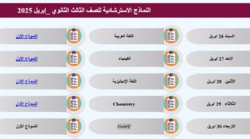 لطلاب الثانوية العامة| نماذج استرشادية جديدة لمادة الفيزياء عبر هذا الرابط اليوم