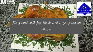بط مصري من الآخر .. طريقة عمل البط المصري بكل سهولة