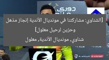 الشناوي: مشاركة في مونديال الأندية إنجاز كبير وحزين لرحيل معلول