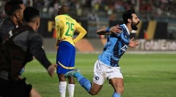 أحمد سامي يعزز تقدم بيراميدز أمام صن داونز بالهدف الثاني في الدقيقة 56
