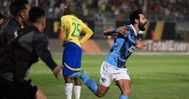 أحمد سامي يعزز تقدم بيراميدز أمام صن داونز بالهدف الثاني في الدقيقة 56