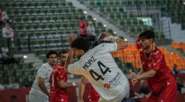 تأخر شباب اليد أمام ألمانيا 13-9 بالشوط الأول فى بطولة العالم ببولندا