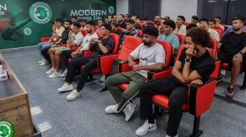 أجانب مودرن سبورت ينتظمون فى تدريبات الفريق استعدادا للموسم الجديد