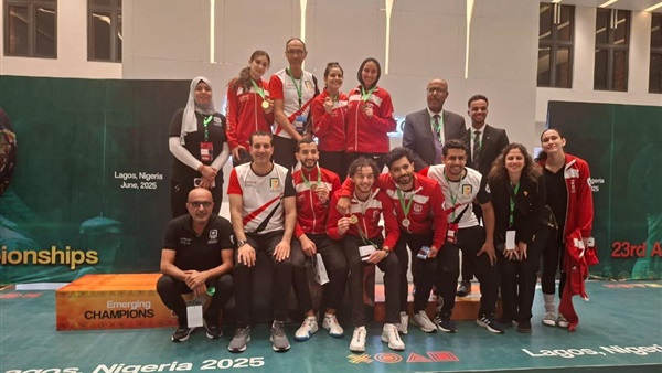 6 ميداليات لأبطال مصر في اليوم الأول لبطولة أفريقيا للسلاح بنيجيريا