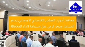 محافظ أسوان: المجلس الاقتصادي الاجتماعي يدعم الاستثمار ويوفر فرص عمل مستدامة لأبناء المحافظة