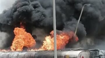 إصابة 4 أشخاص إثر حريق سيارة محملة بالبنزين داخل محطة وقود فى الشرقية