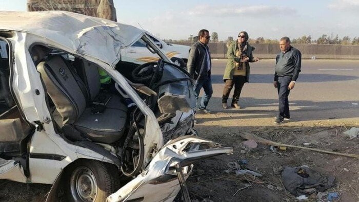 إصابة 7 أشخاص إثر انقلاب «ميكروباص» في الواسطى