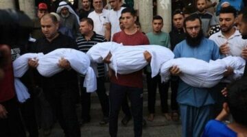استشهاد 13 فلسطينيا في قصف إسرائيلي على خان يونس