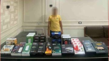 الداخلية تداهم محل لبيع أجهزة الريسيفر المعُدة لفك شفرات القنوات الفضائية