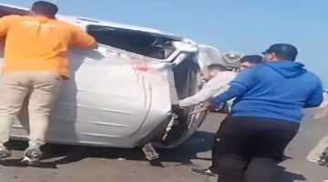 حالات حرجة.. إصابة 3 أشخاص في إنقلاب ميكروباص بمنطقة المطار في الإسكندرية