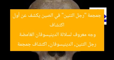 اكتشاف جمجمة “رجل التنين” في الصين يكشف عن أول وجه معروف لسلالة الدينيسوفان الغامضة  
رجل التنين, الدينيسوفان, اكتشاف جمجمة