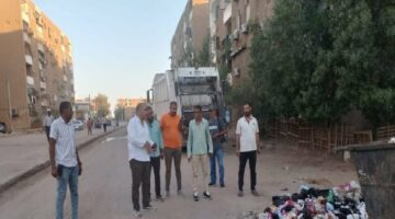 رفع 250 طن قمامة من المحمودية بأسوان في يوم واحد