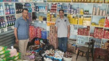ضبط كميات كبيرة من المواد الغذائية غير صالحة للاستهلاك الآدمى ببورسعيد