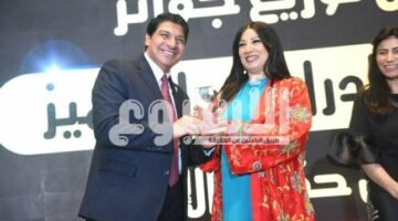 عن دورها في «80 باكو».. تكريم انتصار خلال حفل جوائز الإنتاج الدرامي لحقوق الإنسان| صور