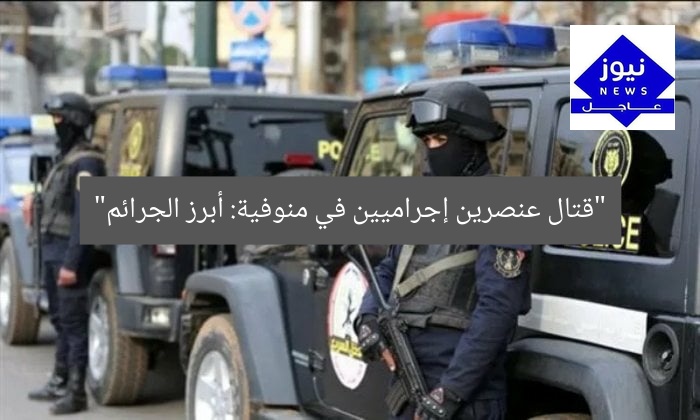 “قتال عنصرين إجراميين في منوفية: أبرز الجرائم”